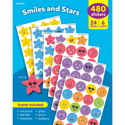 Smiles and Stars Smelly Stickers Variety Pack