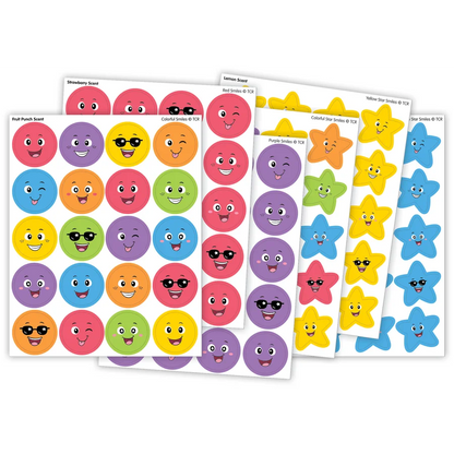 Smiles and Stars Smelly Stickers Variety Pack