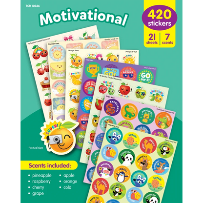 Lot de stickers parfumés de motivation