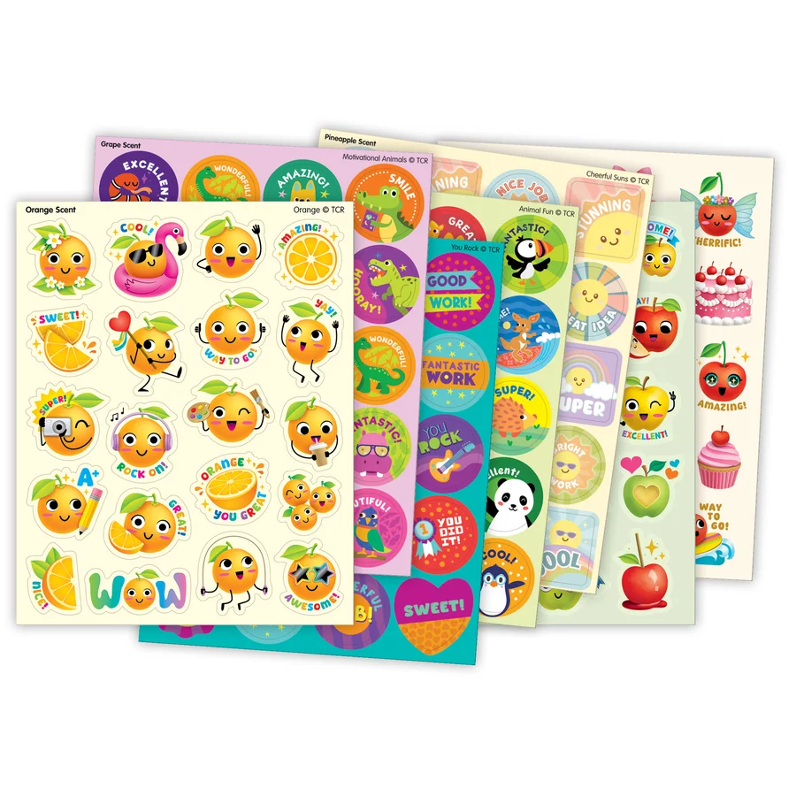 Lot de stickers parfumés de motivation