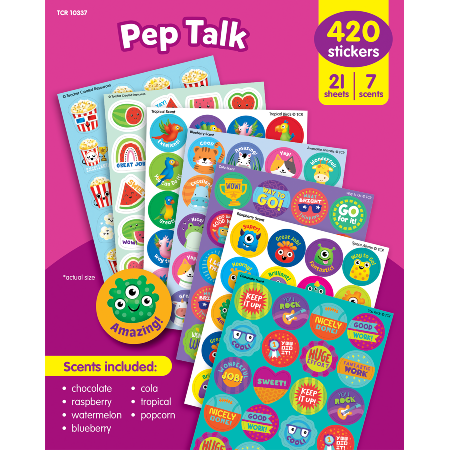 Pep Talk Smelly Stickers Variety Pack