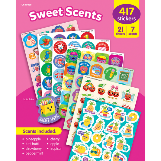 Sweet Scents Smelly Stickers Variety Pack