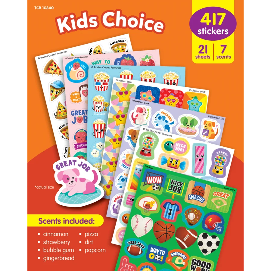 Kids Choice Smelly Stickers Variety Pack