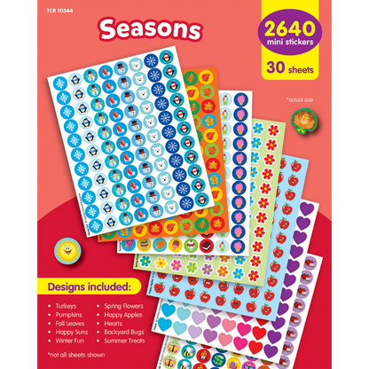 Seasons Mini Stickers Variety Pack