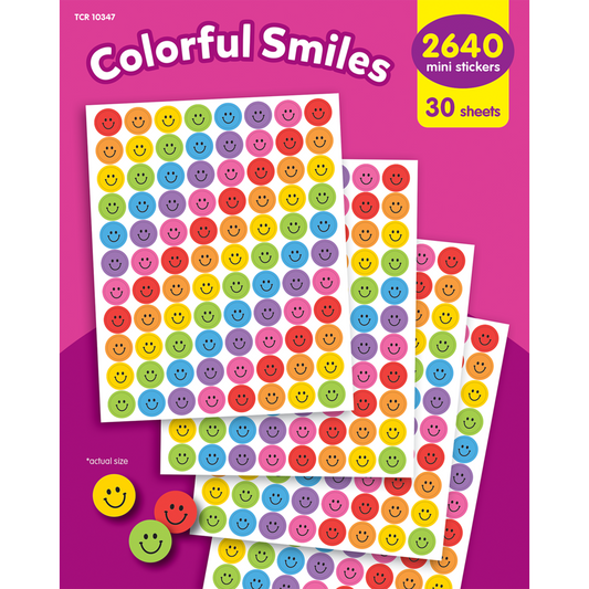 Colorful Smiles Mini Stickers Value Pack