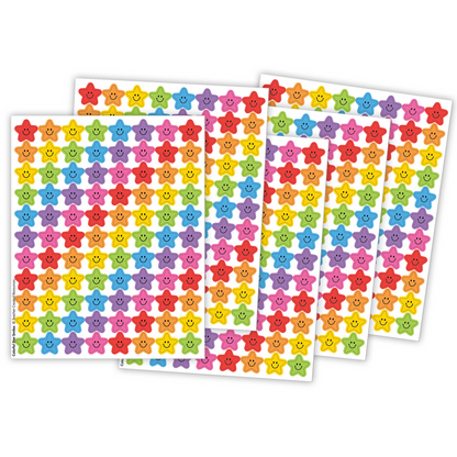 Colorful Star Smiles Mini Stickers Value Pack