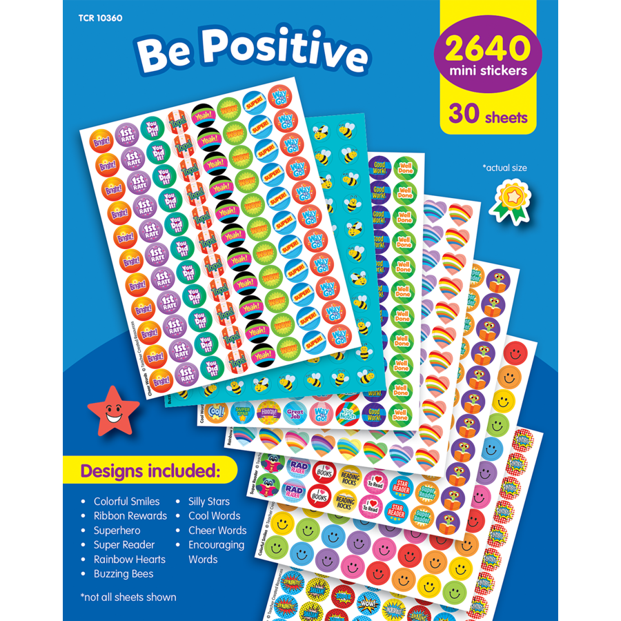 Be Positive Mini Stickers Variety Pack