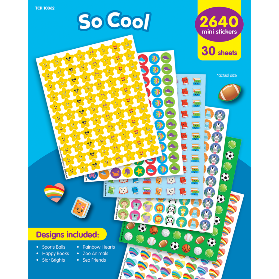 So Cool Mini Stickers Variety Pack
