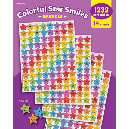 Colorful Star Smiles "Sparkle" Mini Stickers Value Pack