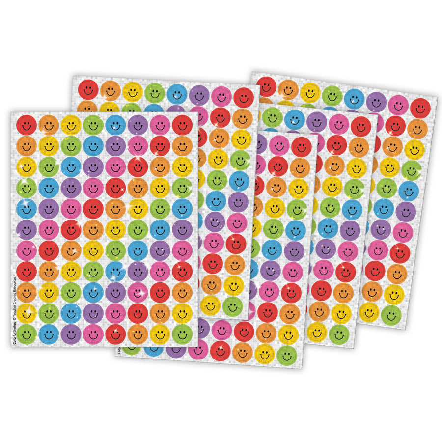 Colorful Smiles Sparkle Mini Stickers Value Pack