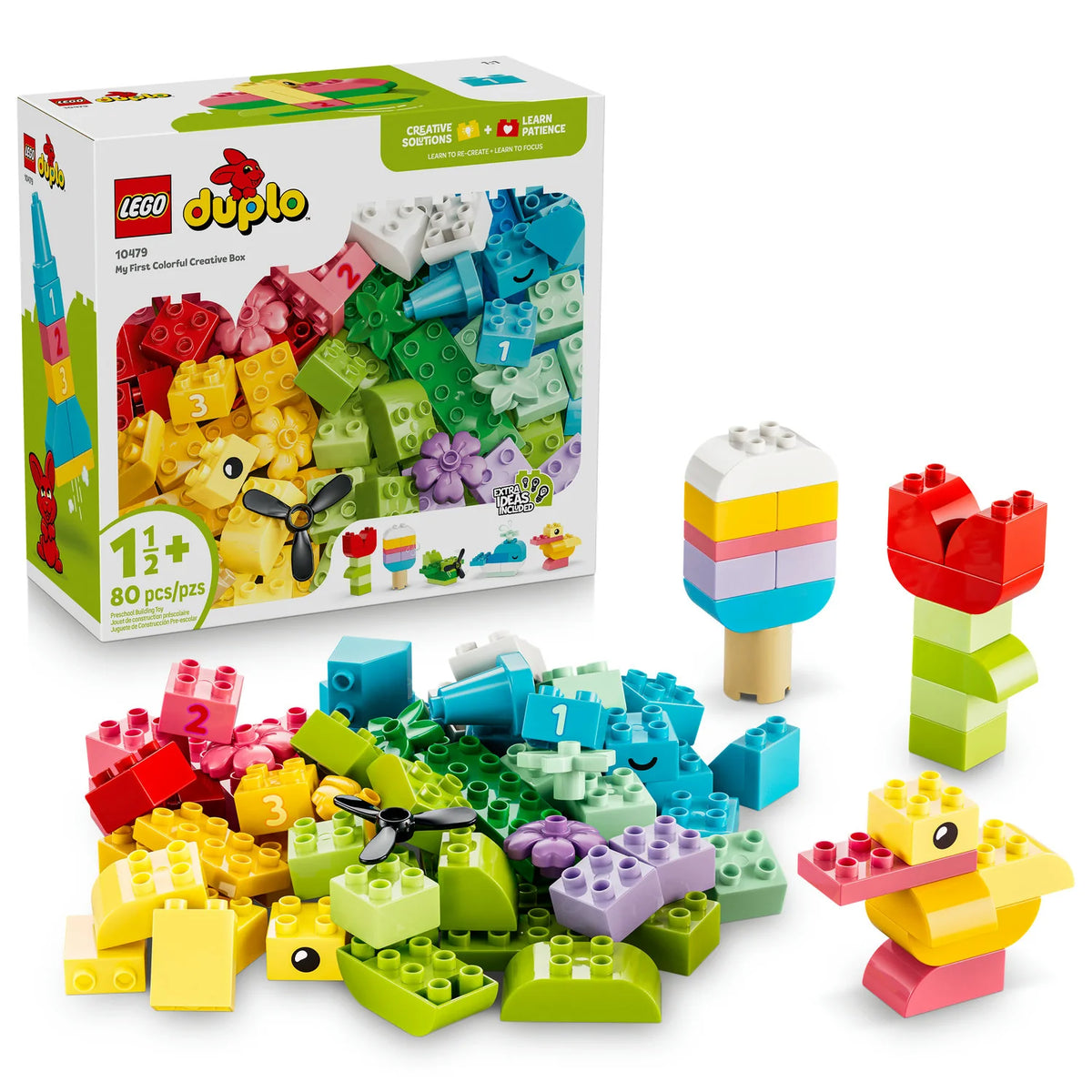 LEGO® DUPLO® Classic Colorful Creative Box - 80 Pieces