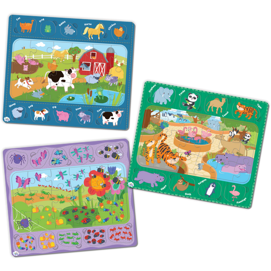 Wiggle Brain Tray Puzzles: Animals at Play