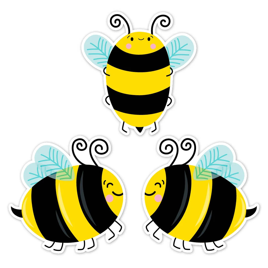 Bees 6" Designer Cut-Outs - 36 Pieces