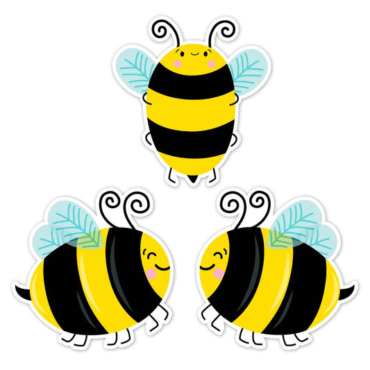 Bees 6" Designer Cut-Outs - 36 Pieces