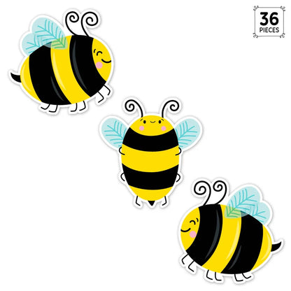 Bees 6" Designer Cut-Outs - 36 Pieces