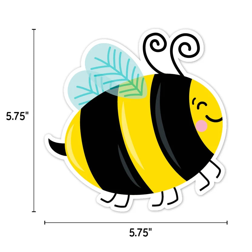 Bees 6" Designer Cut-Outs - 36 Pieces