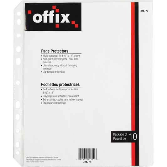 8.5" x 11" Sheet Protectors - Pack of 10