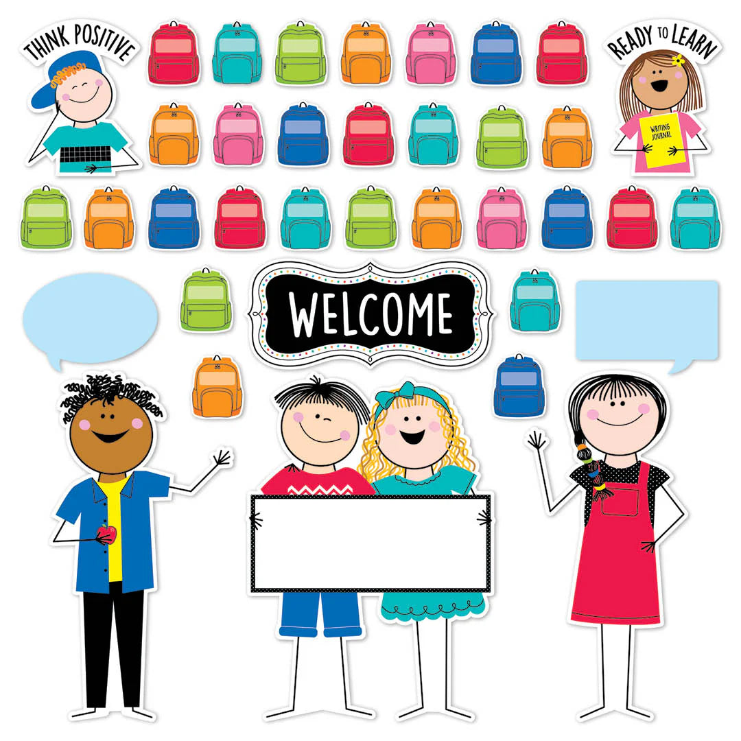 All Are Welcome Bulletin Board Set - 41 Pieces