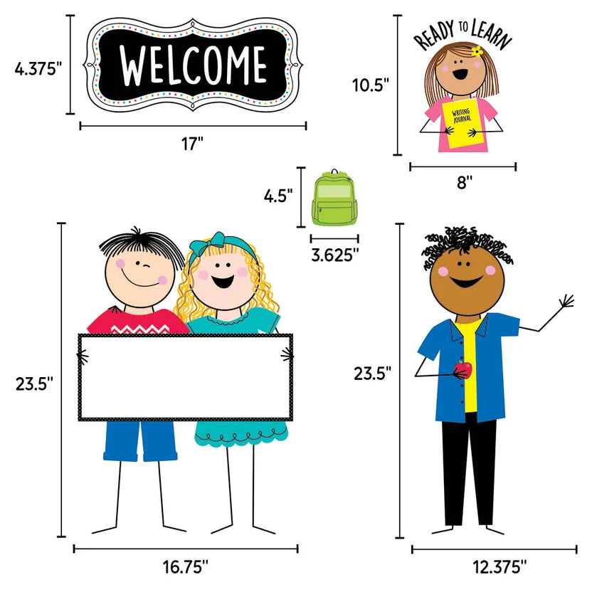 All Are Welcome Bulletin Board Set - 41 Pieces