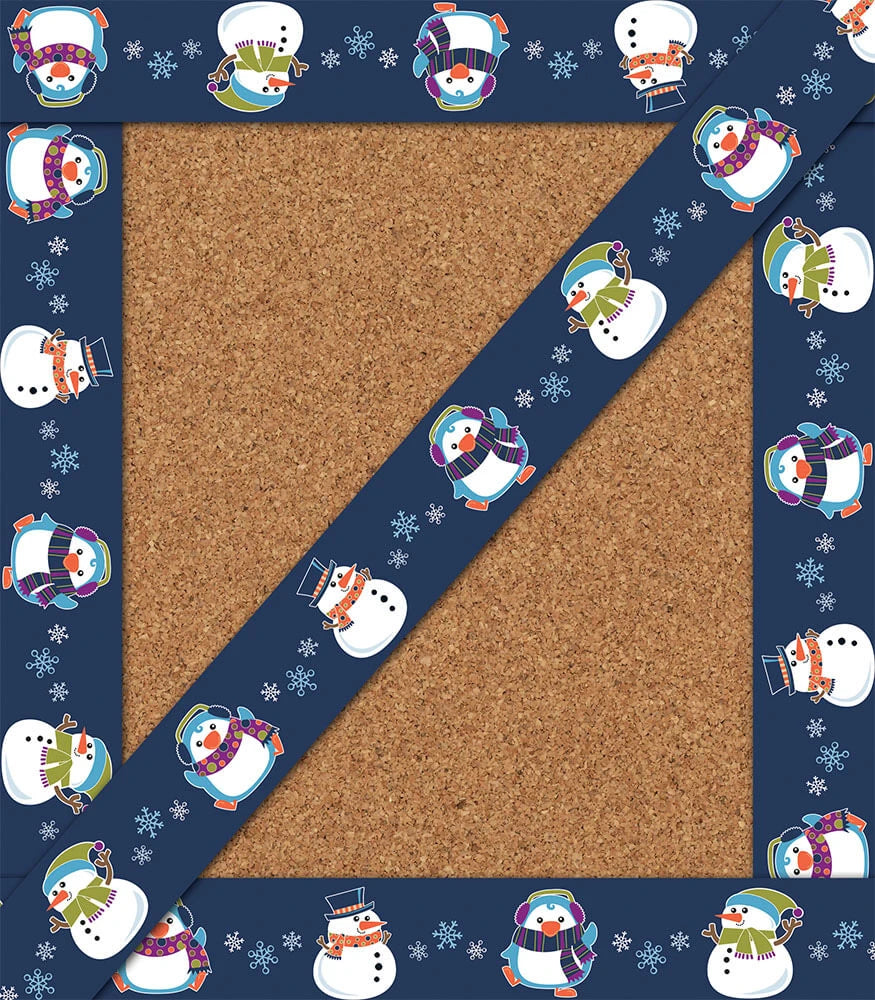 Winter Fun Straight Bulletin Board Borders - 12 Strips