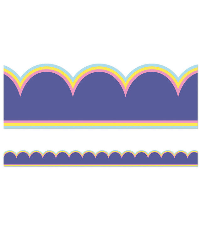 Pop of Purple Scalloped Bulletin Board Trim
