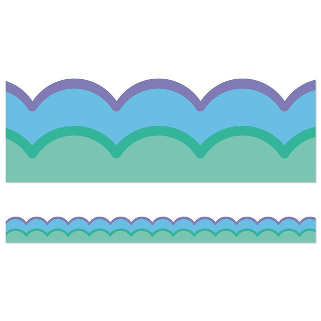Cool Waves Scalloped Bulletin Board Trim