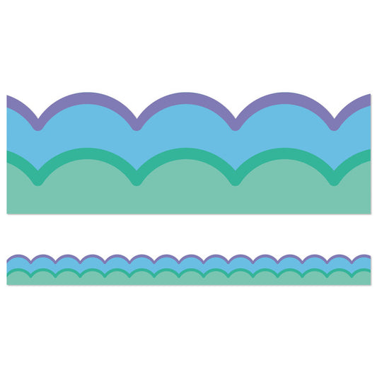 Cool Waves Scalloped Bulletin Board Trim