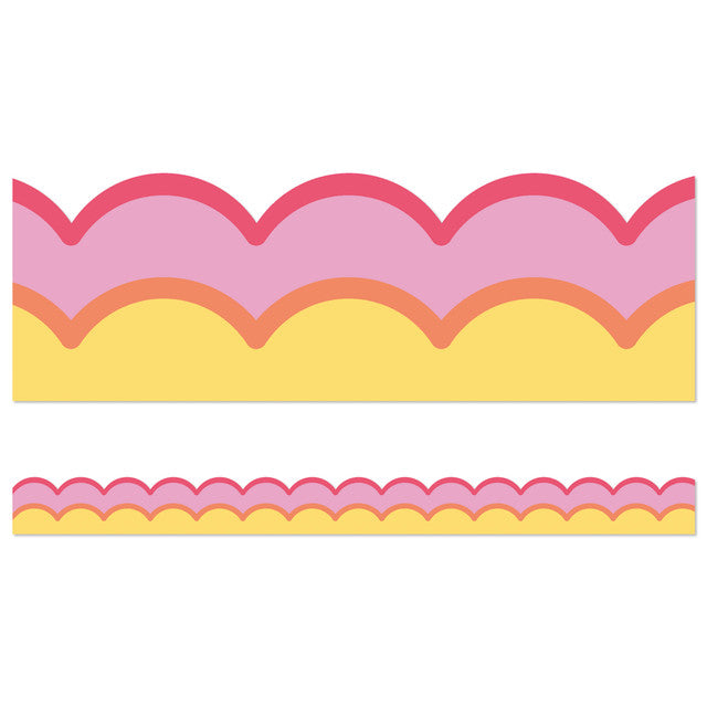 Warm Waves Scalloped Bulletin Board Trim