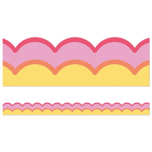 Warm Waves Scalloped Bulletin Board Trim