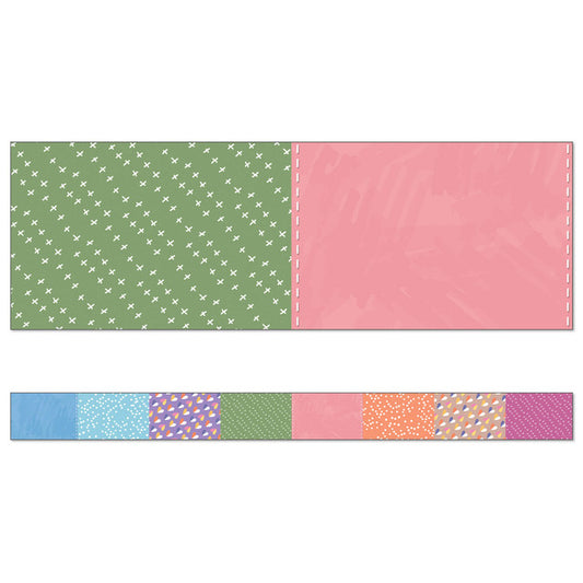 Patchwork Straight Bulletin Board Trim