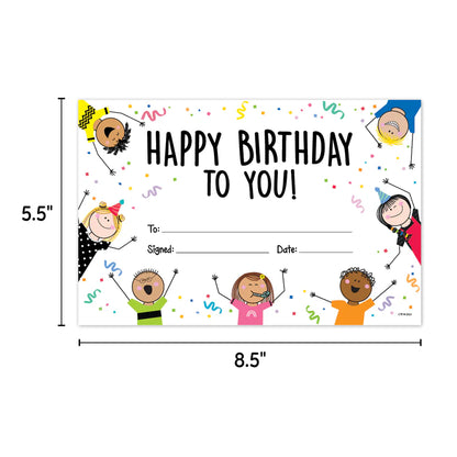 Stick Kids Happy Birthday Awards - 30 Pieces