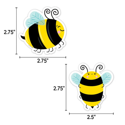 Bees 3" Designer Cut-Outs - 36 Pieces