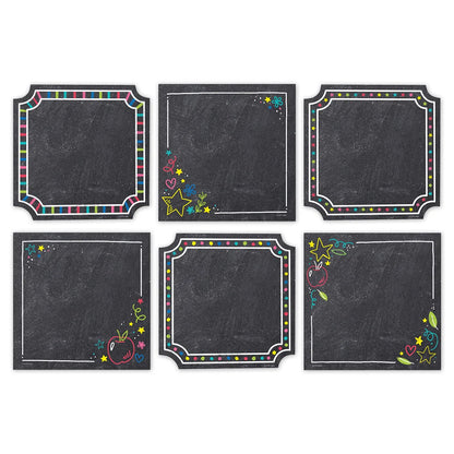 Colourful Chalk Cards 6" Designer Cut-Outs - 36 Pieces