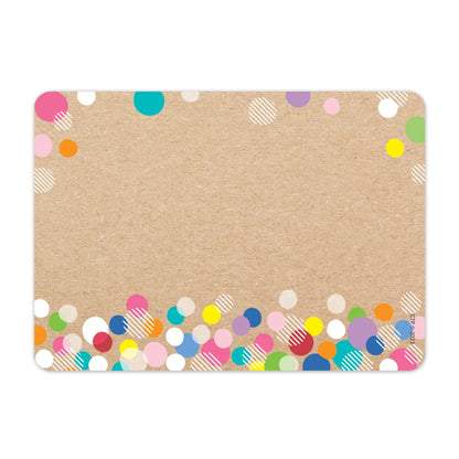 Krafty Pop Colourful Kraft Bubbles Labels - 36 Pieces