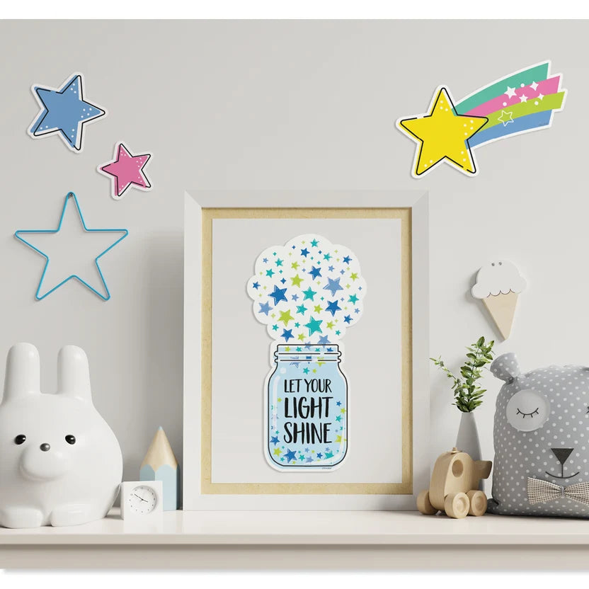 Star Bright Positive Thinking Mini Bulletin Board Set - 23 Pieces