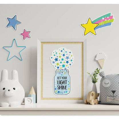 Star Bright Positive Thinking Mini Bulletin Board Set - 23 Pieces