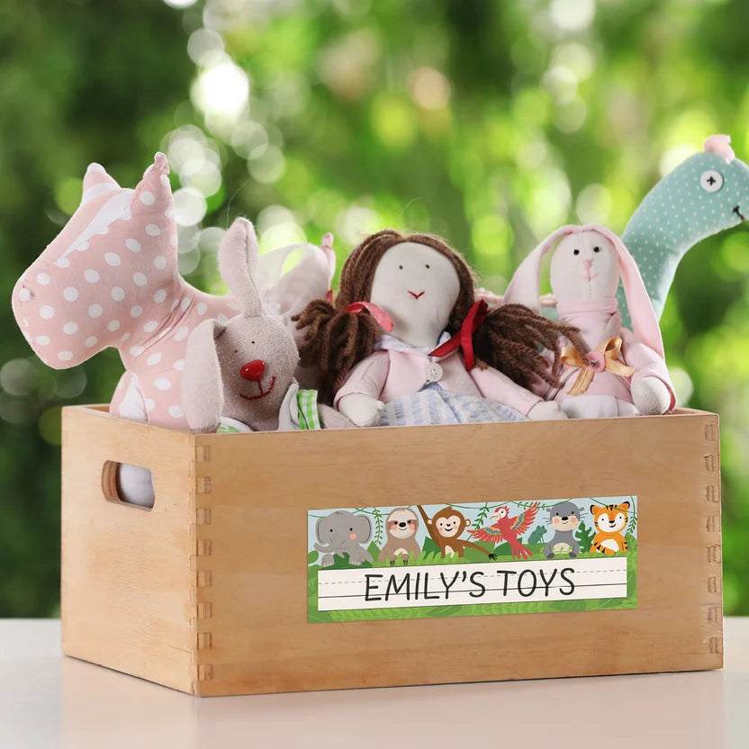 Jungle Friends Name Plates - 36 Pieces