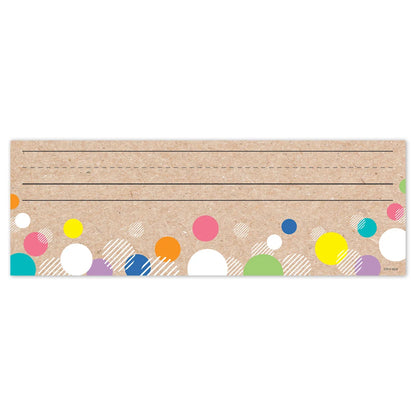 Krafty Pop! Colourful Kraft Bubbles Name Plates - 36 Pieces