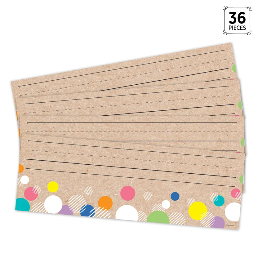 Krafty Pop! Colourful Kraft Bubbles Name Plates - 36 Pieces