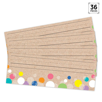 Krafty Pop! Colourful Kraft Bubbles Name Plates - 36 Pieces