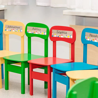 Krafty Pop! Colourful Kraft Bubbles Name Plates - 36 Pieces