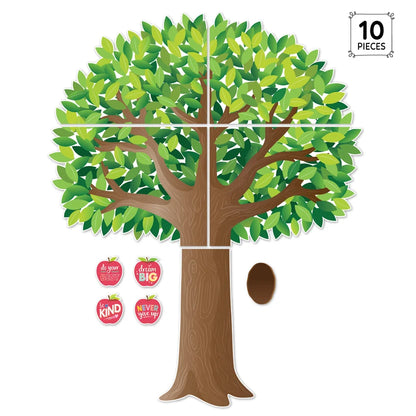 Apple Time Jumbo Tree Bulletin Board Set - 10 Pieces
