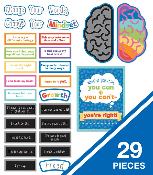 Growth Mindset Bulletin Board Set
