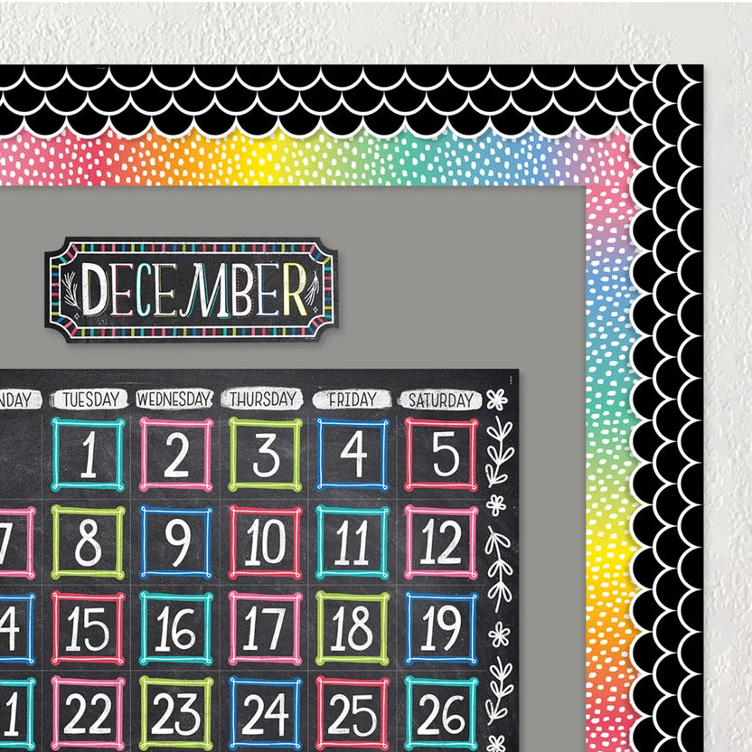 Messy Dots on Rainbow EZ Border Trimmers - 24"