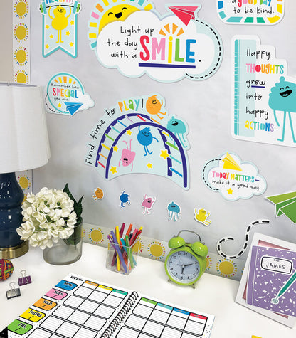 Mini tableau d'affichage de motivation "Lieu de bonheur"