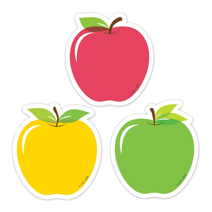 Apples 3" Designer Cut-Outs - 36 Pieces