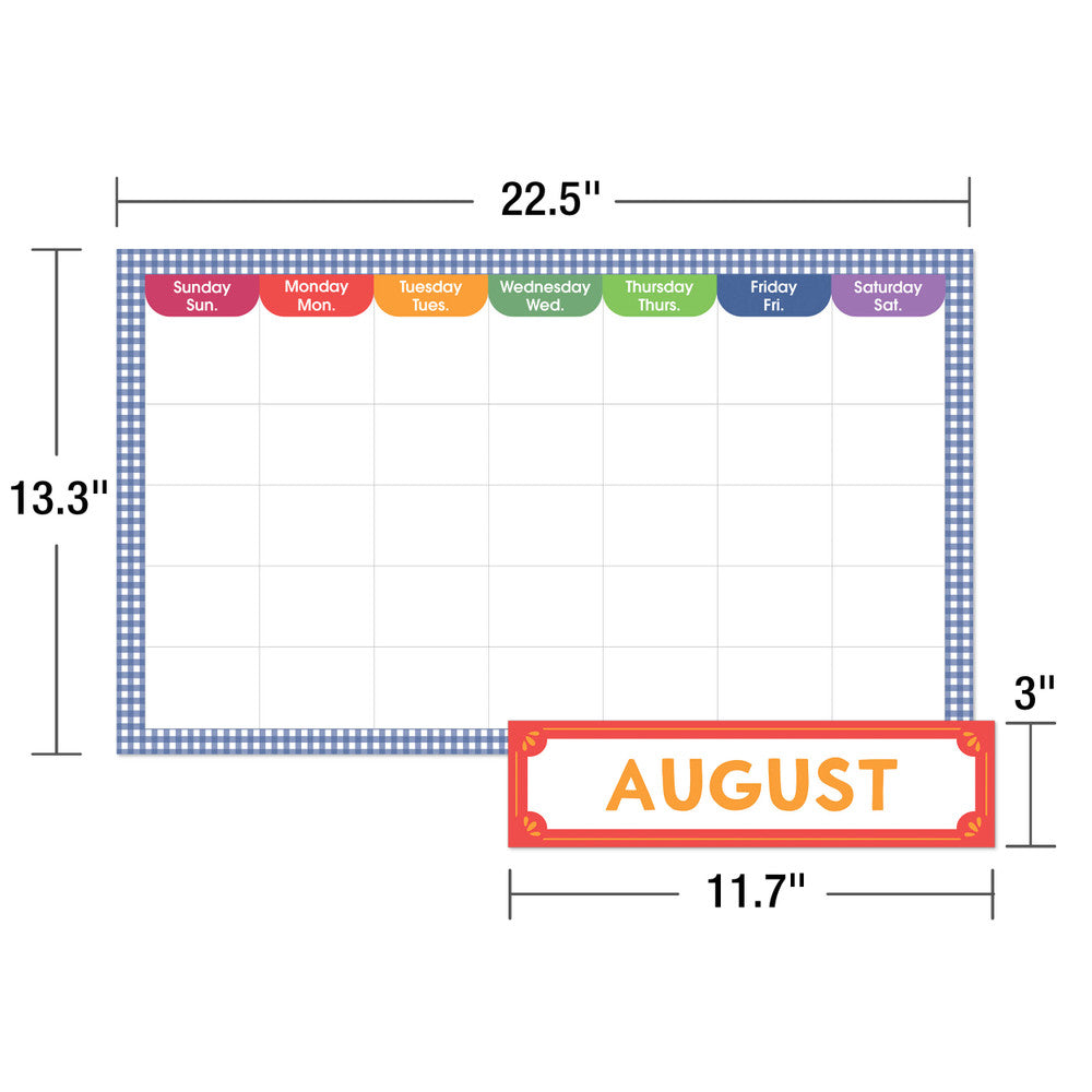 Farmers Market Calendar Bulletin Board Set