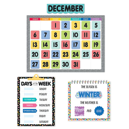 Pattern Play Calendar Set Bulletin Board - 67 Pieces