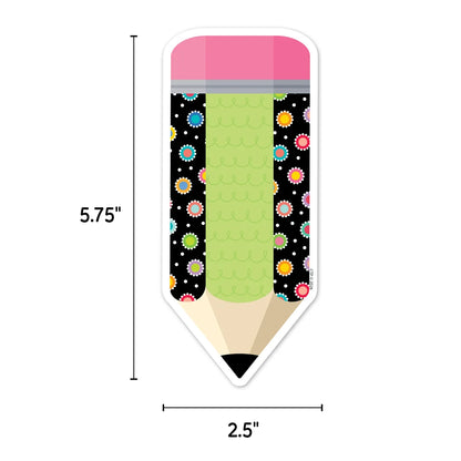 Pattern Play Pencils 6" Designer Cut-Outs - 36 Pieces
