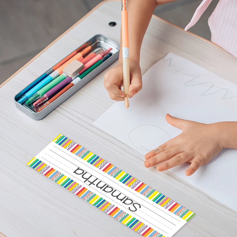 Stripes and Dots Name Plates